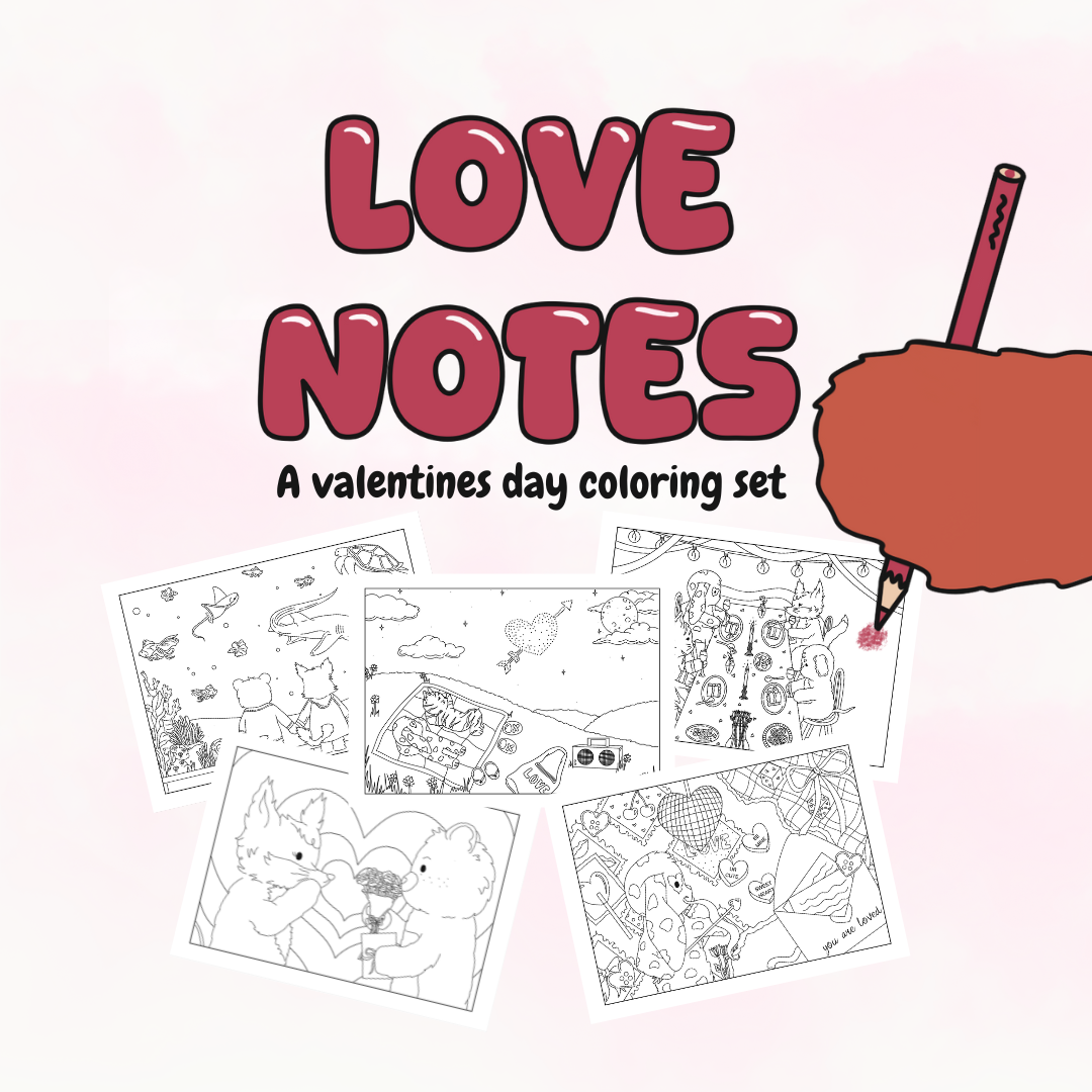 Valentine’s Day Mini Coloring Set