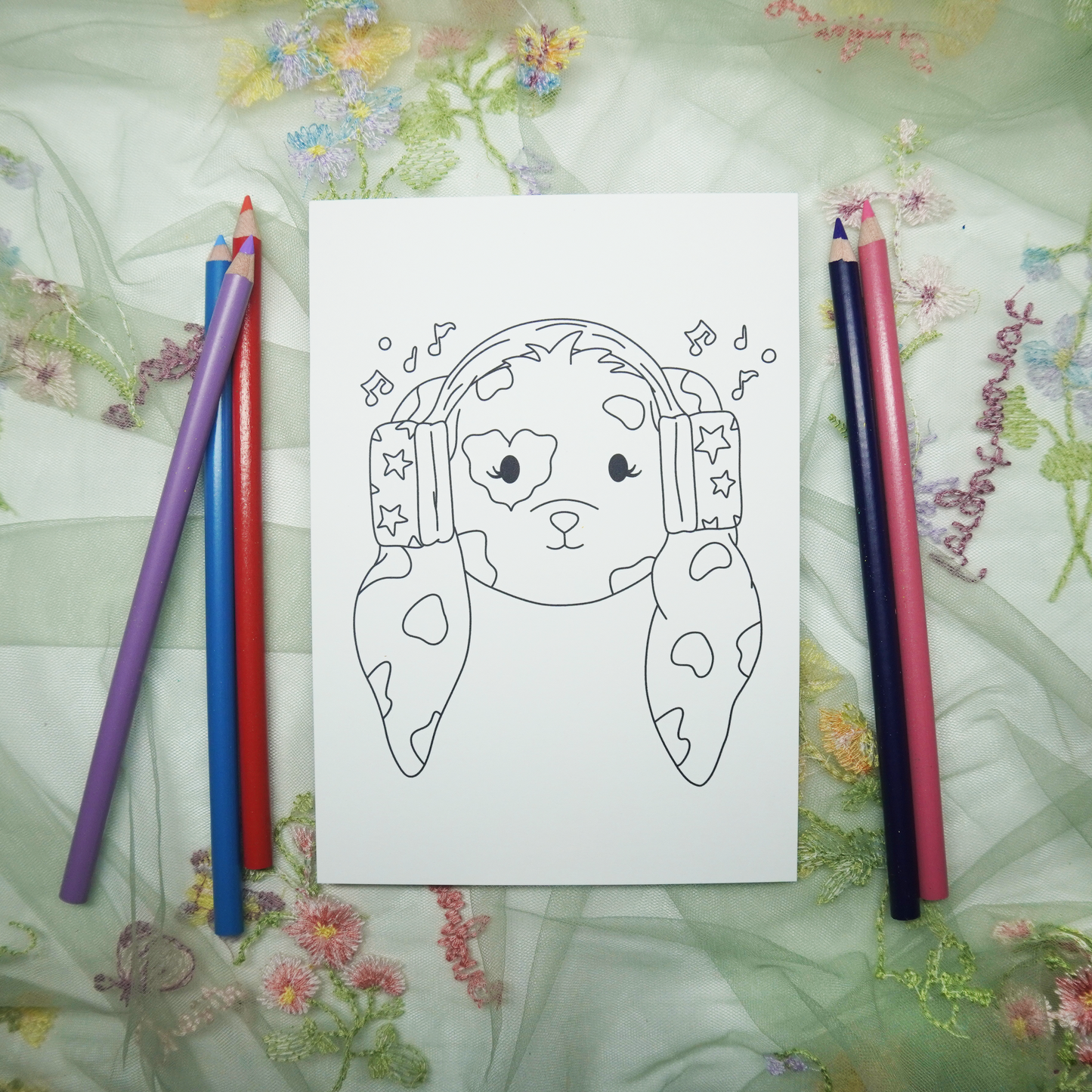 Bunni Head Coloring Page