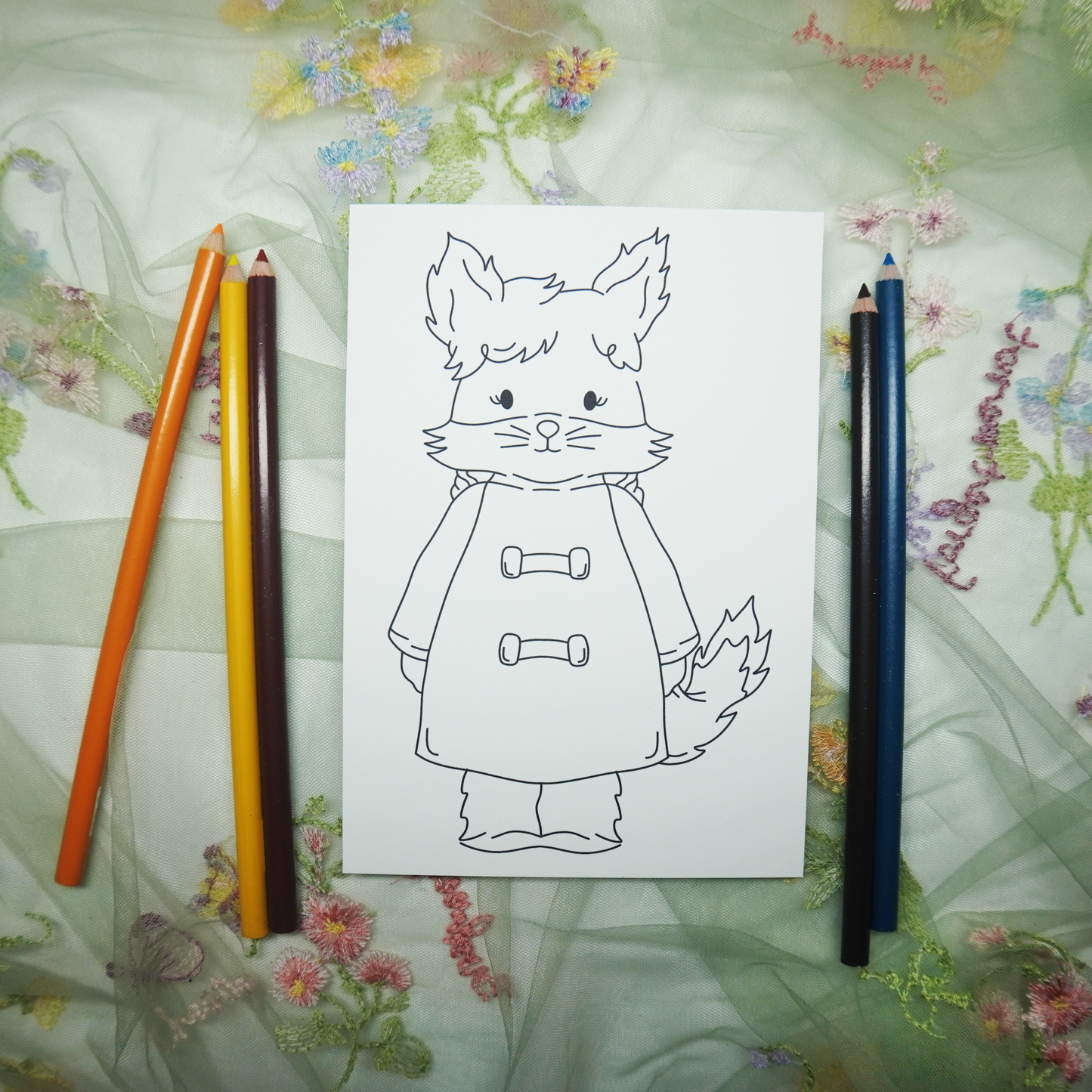 Foxi Coloring Page