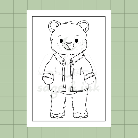 The Bear - Mini Coloring Page