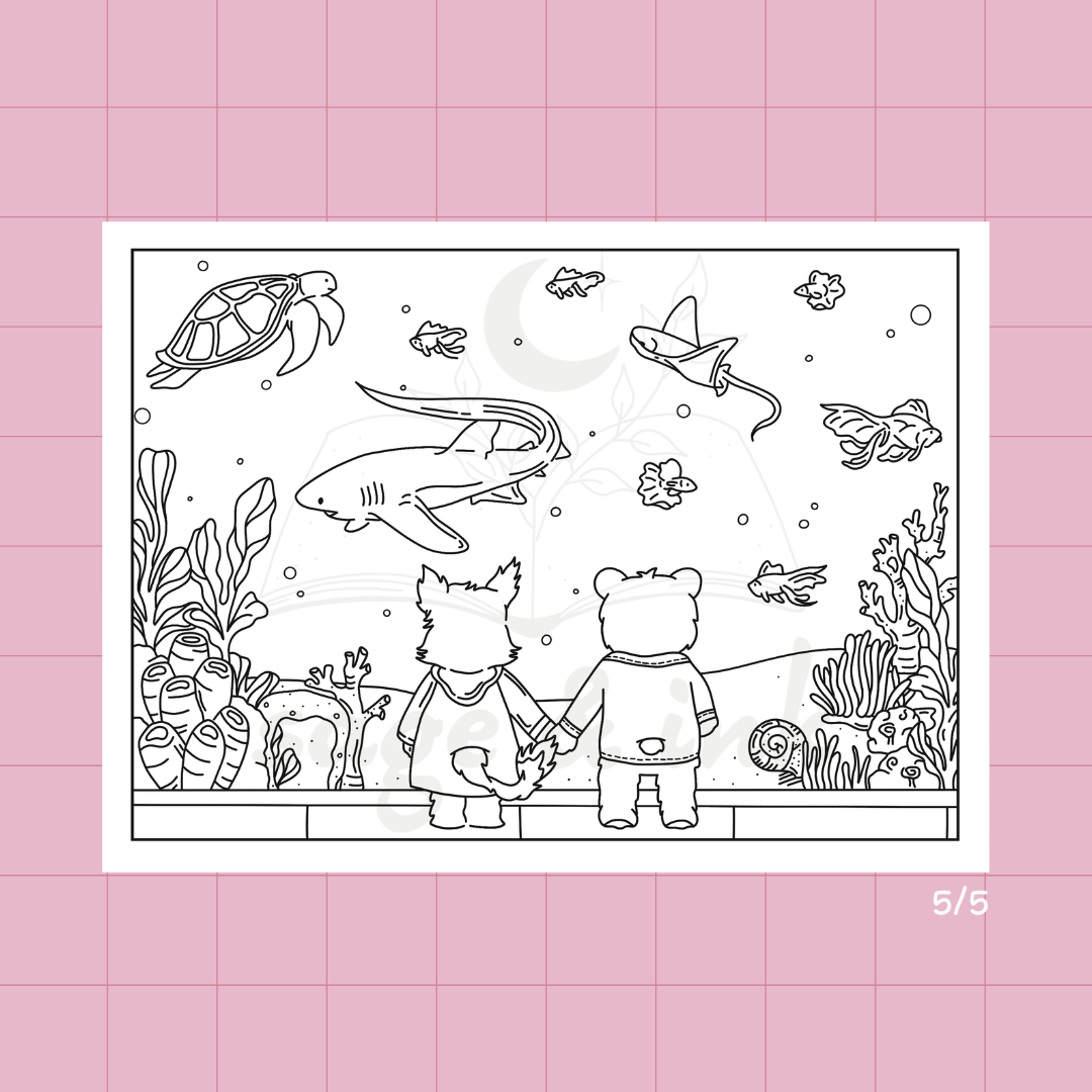 Valentines Day Coloring Set