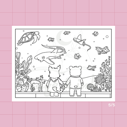 Valentines Day Coloring Set